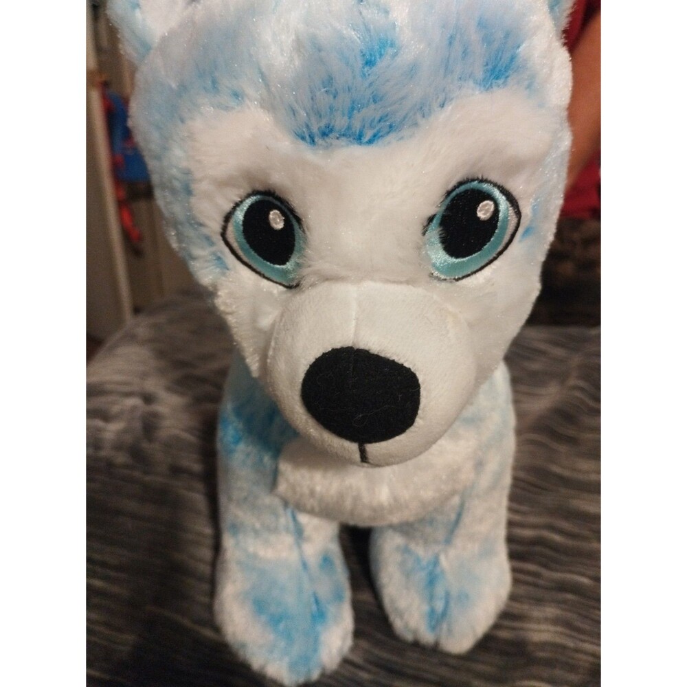 Build-A-Bear Blue Blast Husky Wolf Dog Plush Limited Edition Stuffed Toy